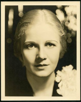 Ann Harding Vintage 1930s Close Up Portrait Dblwt Photo