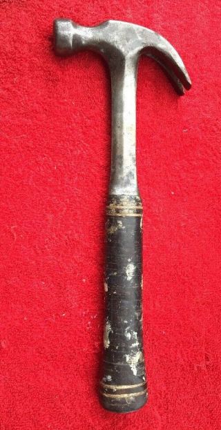 Vintage Estwing 16 Oz.  Stacked Leather Claw Hammer Made In Rockford Ill.  U.  S.  A.