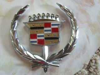 Vintage Cadillac Hood Ornament Emblem Badge 1980s 70s ? 2