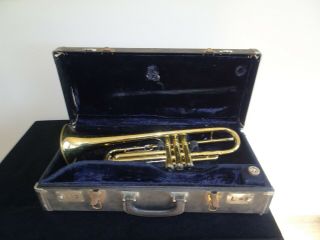 Vintage Conn Trumpet Case And Mouthpiece Parts Repair