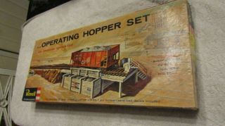 Vintage Ho Revell T - 6100 - 695 Operating Hopper Set W Box Missing Car Ramp