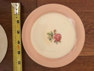 Vintage Homer Laughlin Pink Rose Dish Set 4