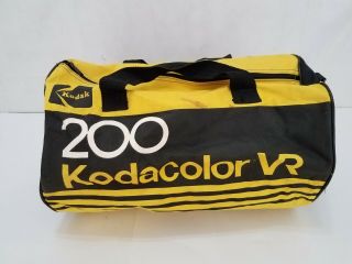Kodak 200 Kodacolor Vr Film Vintage Gym Bag - Small Duffel Bag - Yellow & Black