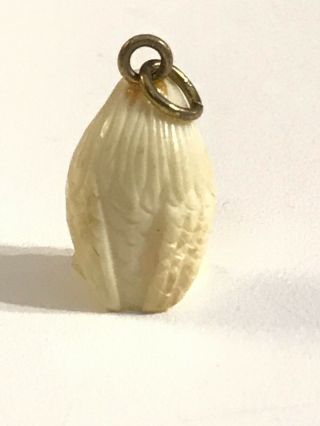 Vintage Carved Buffalo Bone Wise Old Owl Bird Charm Pendant for Necklace 6