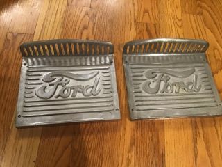Vintage Ford Running Board Step Plates Model T/a ? Rat/street Rob After Market