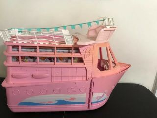 Htf Vintage Barbie Vacation Tropical Cruise Ship Party Yacht Boat & Accessories