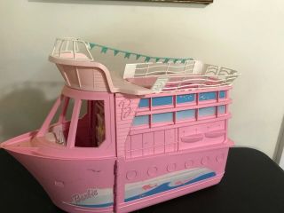 HTF Vintage BARBIE VACATION TROPICAL CRUISE SHIP Party Yacht Boat & Accessories 3