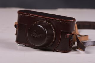 Vintage Leica Iiif,  G Leather Camera Case,