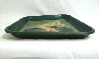 Drink Coca - Cola Delicious and Refreshing 1972 Vintage Metal Green Tray Hat Lady 5