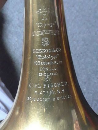 Vintage Besson Prototype Class A Carl Fischer Trombone London England