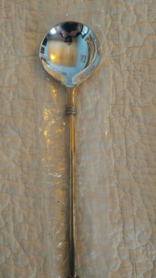 Vintage Oneida Silver Plated Salad Serving Spoon And Fork W.  M.  A Rogers:Ship 5