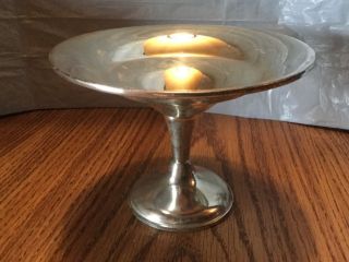 Vintage Reed & Barton Sterling Silver Weighted Compote No Monogram.  With Sticker