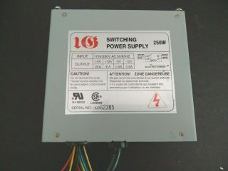 Vintage 250w Pc Switching Power Supply With Power Switch
