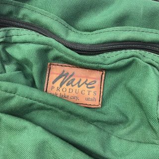 Vintage Wave Products Lumbar Fanny Pack Green Bag made in USA,  Large Size 253 2