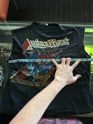 Vintage 1984 Judas Priest Defenders Tour Shirt Muscle Shirt Large 5