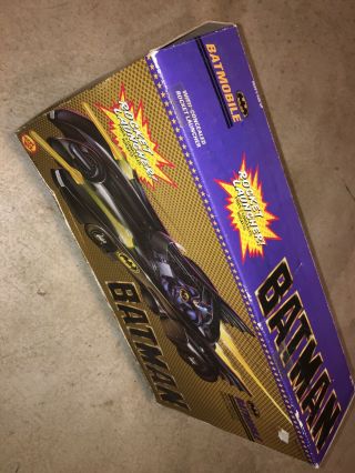 Vintage Toy Biz 1989 Batman Movie Batmobile Box VTG DC Comics No Rocket 5