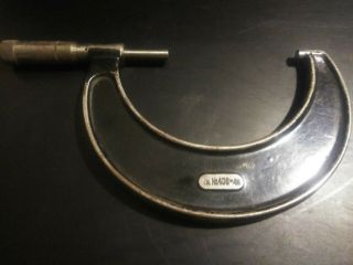 Starrett No.  436 Micrometer 3 - 4 " Outside Micrometer Vintage