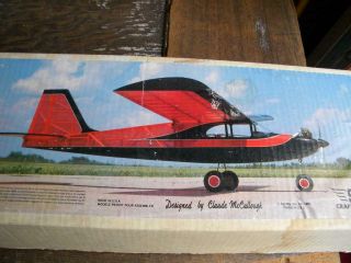 Vintage Radio Control Model Airplane Kit Kadet Senior Sig Craftsman Rc 58 Balsa