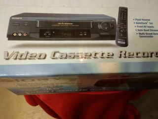 Vintage Sony SLV - N51 4 - Head Hi - Fi Stereo VCR - Black. 3
