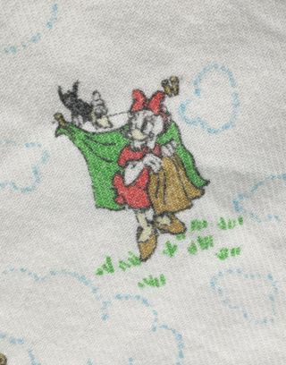 Vintage Walt Disney Productions Light Blanket Mickey Minnie Daisy Donald (m214 - 9 2