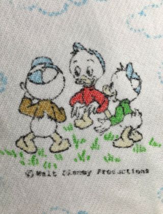 Vintage Walt Disney Productions Light Blanket Mickey Minnie Daisy Donald (m214 - 9 3