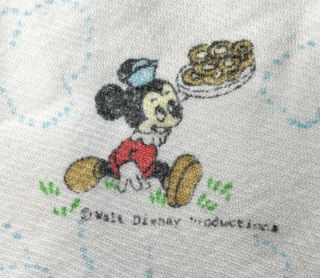 Vintage Walt Disney Productions Light Blanket Mickey Minnie Daisy Donald (m214 - 9 4