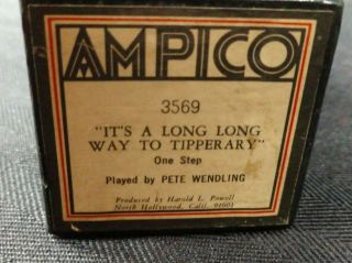 Vintage Ampico Player Piano Roll - It 
