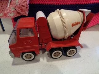 Vintage Red And White Tonka Cement Mixer