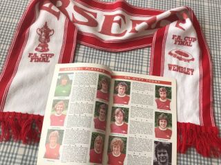 Arsenal Scarf Rare FA Cup Final 1978 Gunners Vintage Wembley Bonus Programme 70s 2