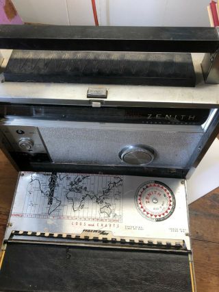 zenith trans oceanic vintage radio not parts transistor 4