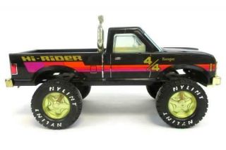 Vintage Nylint " Hi - Rider " Ford Ranger 4/4 Black Truck Pressed Steel Usa