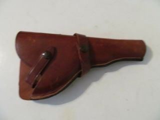 Sweet Vintage Red Head Brown Leather Holster 208 Db 5 1/2 " Revolver