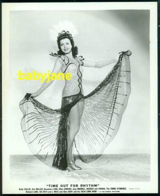 Ann Miller Vintage 8x10 Photo 1941 Time Out For Rhythm Pinup