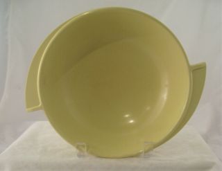 Vintage Mid Century Boonton Melmac Melamine 10 " Round Serving Bowl Yellow 604 - 10