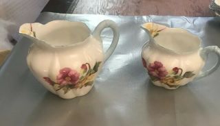Vintage Shelley Porcelain Bagonia Creamers (2)
