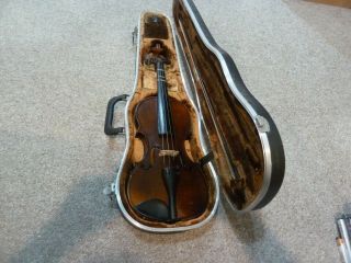 Vintage Violin With Alfred Freistat Case,  Sprite Chromatic Pitch Pipe