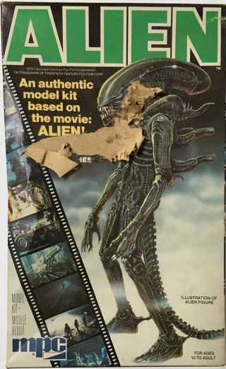 1979 Vintage Mpc Alien Movie 9 " Model Kit 78 - 1961 - 202/250 W/ Box