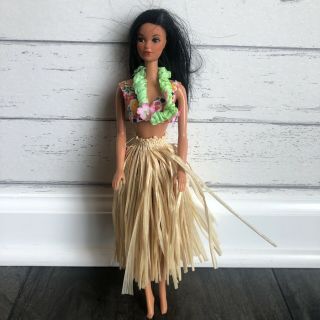 1975 Mattel Hawaiian Barbie 7470 Steffie Face 1st Ed W/original Bikini & Sarong
