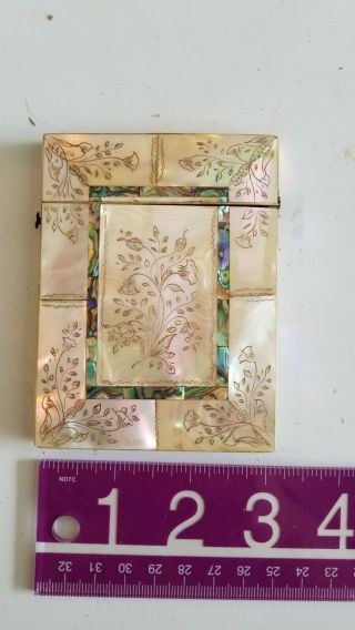 Vintage,  Unique,  Playing Card Holder Made Of Ivory