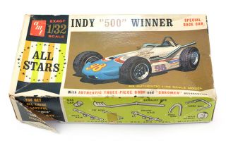 1960s Amt Toy Model Kit Indy " 500 " Winner Race Car - Put Together