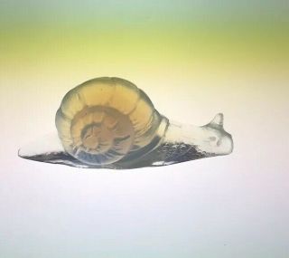 Sabino Opalescent Art Glass Snail Vintage