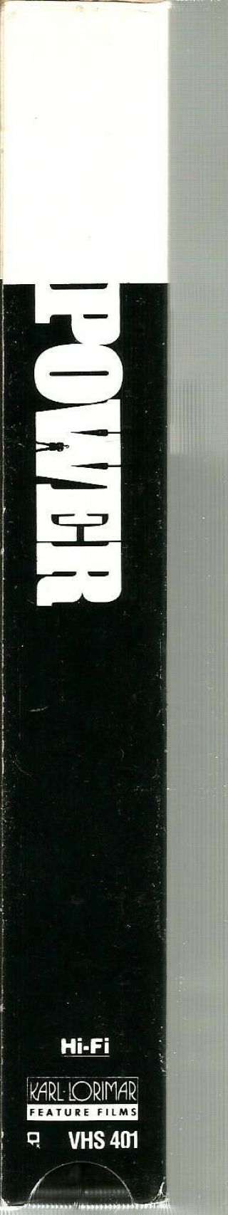 Power VHS 1986 Richard Gere Julie Christie Gene Hackman Denzel Washington VTG 3