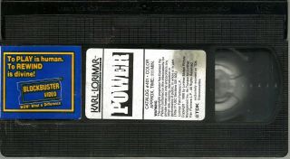 Power VHS 1986 Richard Gere Julie Christie Gene Hackman Denzel Washington VTG 4