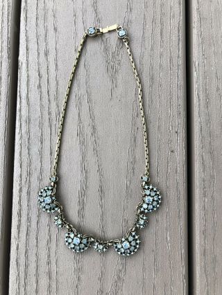 Hollycraft Vintage Necklace 1950’s Gorgeous Light Blue. 2