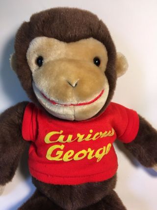 Vintage Gund Curious George Monkey 15 " Plush Stuffed Animal Toy