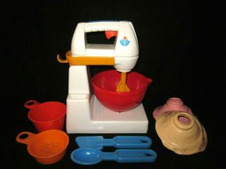 Fisher Price Fun With Food Mixing Mixer Center 2114 Vintage 1988 - 1990
