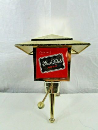 Vintage Carling Black Label Beer Sign Lantern Wall Sign Coach Light Not Lighted