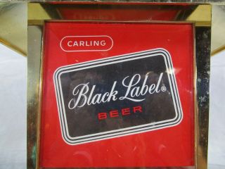 Vintage CARLING BLACK LABEL Beer Sign Lantern Wall Sign Coach Light Not Lighted 2
