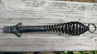 Vintage Cast Iron Stove Handle Coiled Lid Lifter Coal Wood Stove.  Occidental