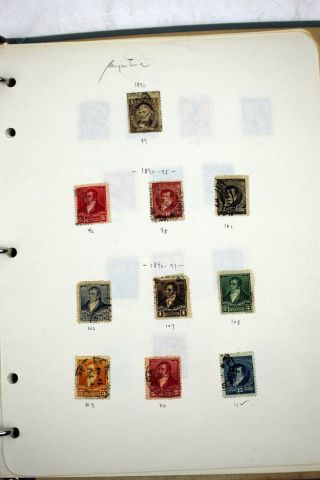 Vintage Antique Home Made Stamp Album Binder with Stamps 3